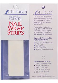Soft Touch * Self-Stick Silk Nail Wraps * 1-1 / 8" x 36''